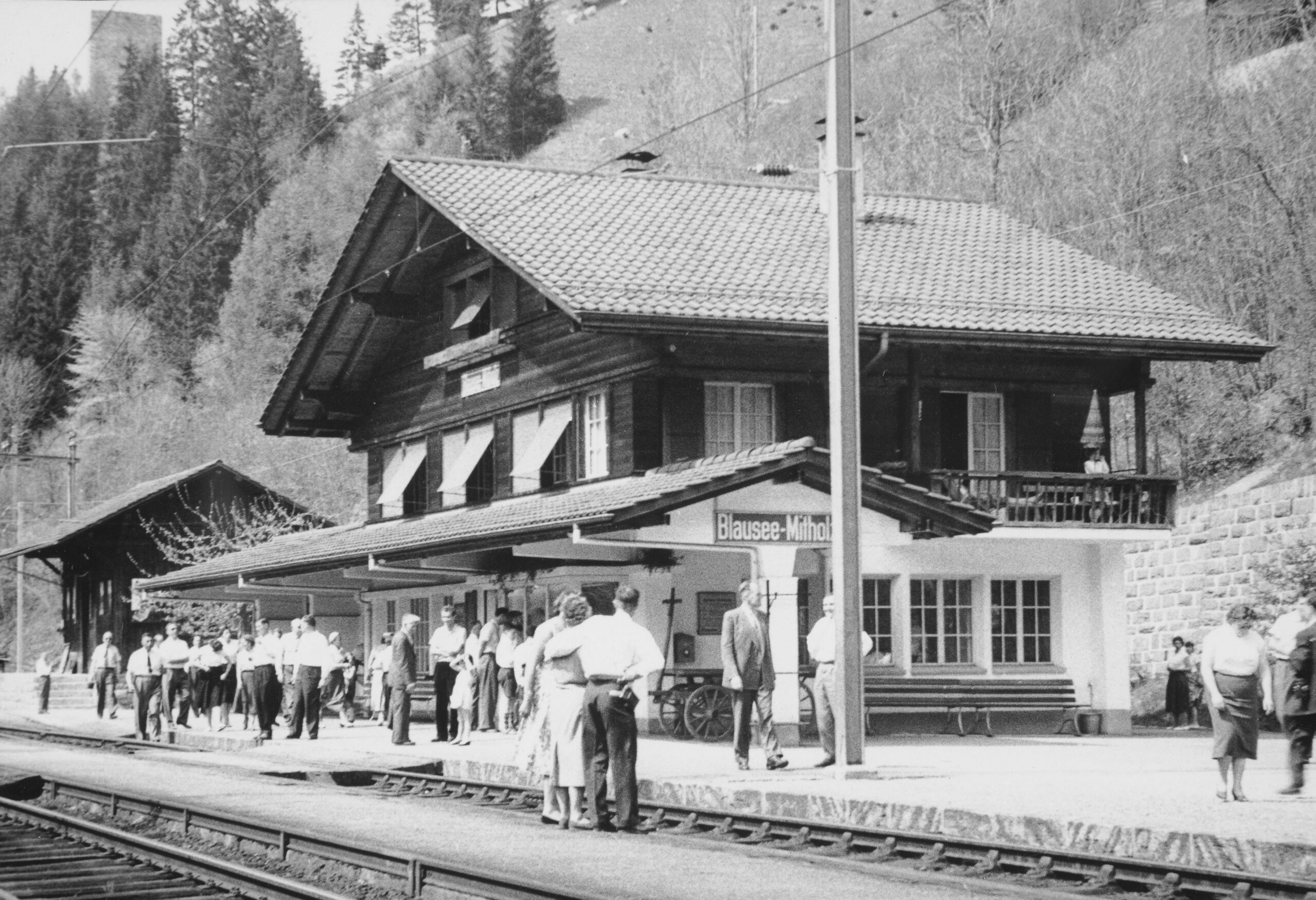 Bahnhof Blausee-Mitholz, Foto: SBB Historic F_116_00001_074