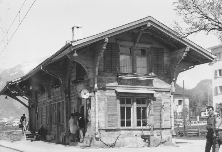 Bahnhof Igis, Foto: SBB Historic F_116_00001_237