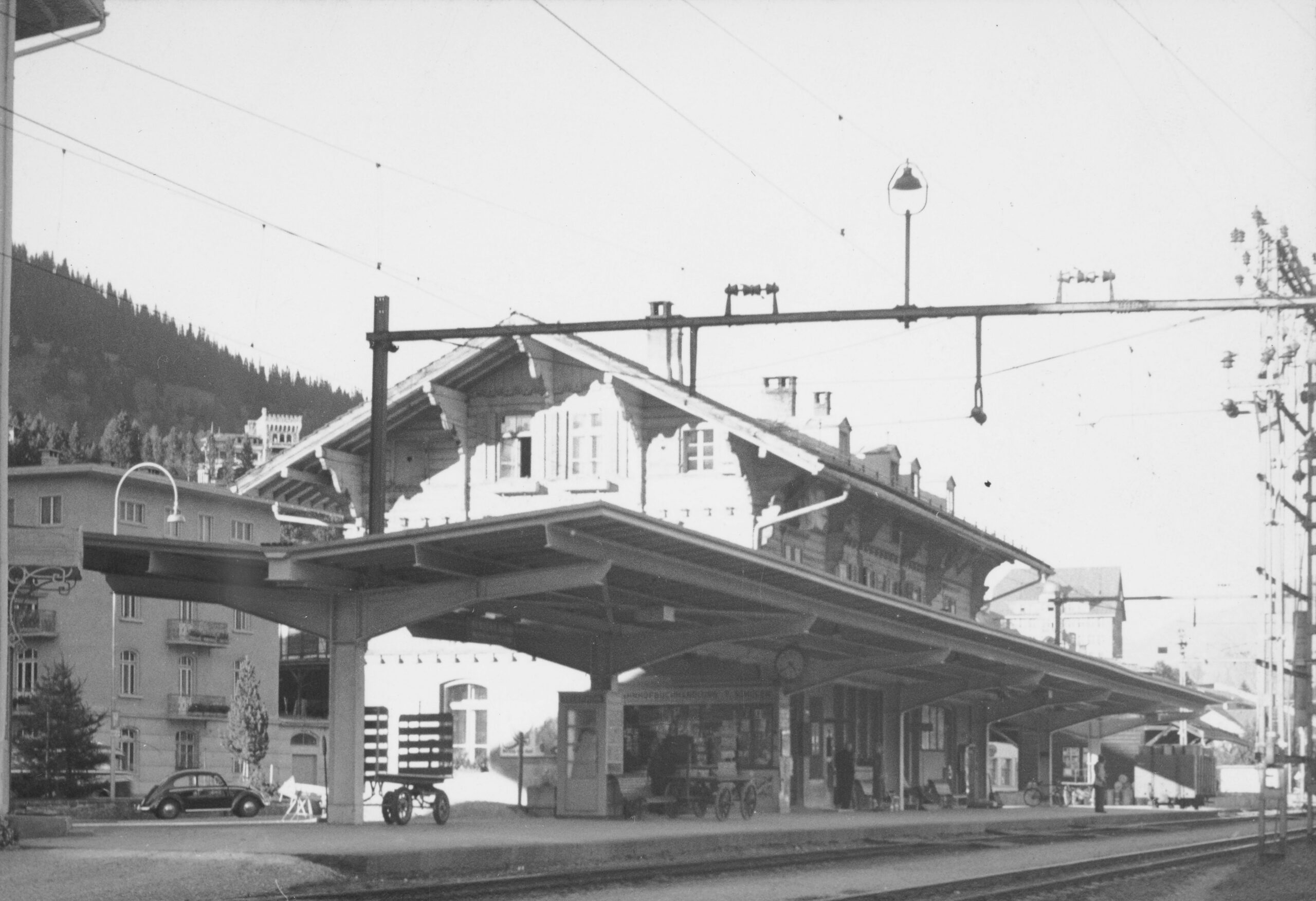 Bahnhof Davos Dorf, Foto: SBB Historic F_116_00001_137