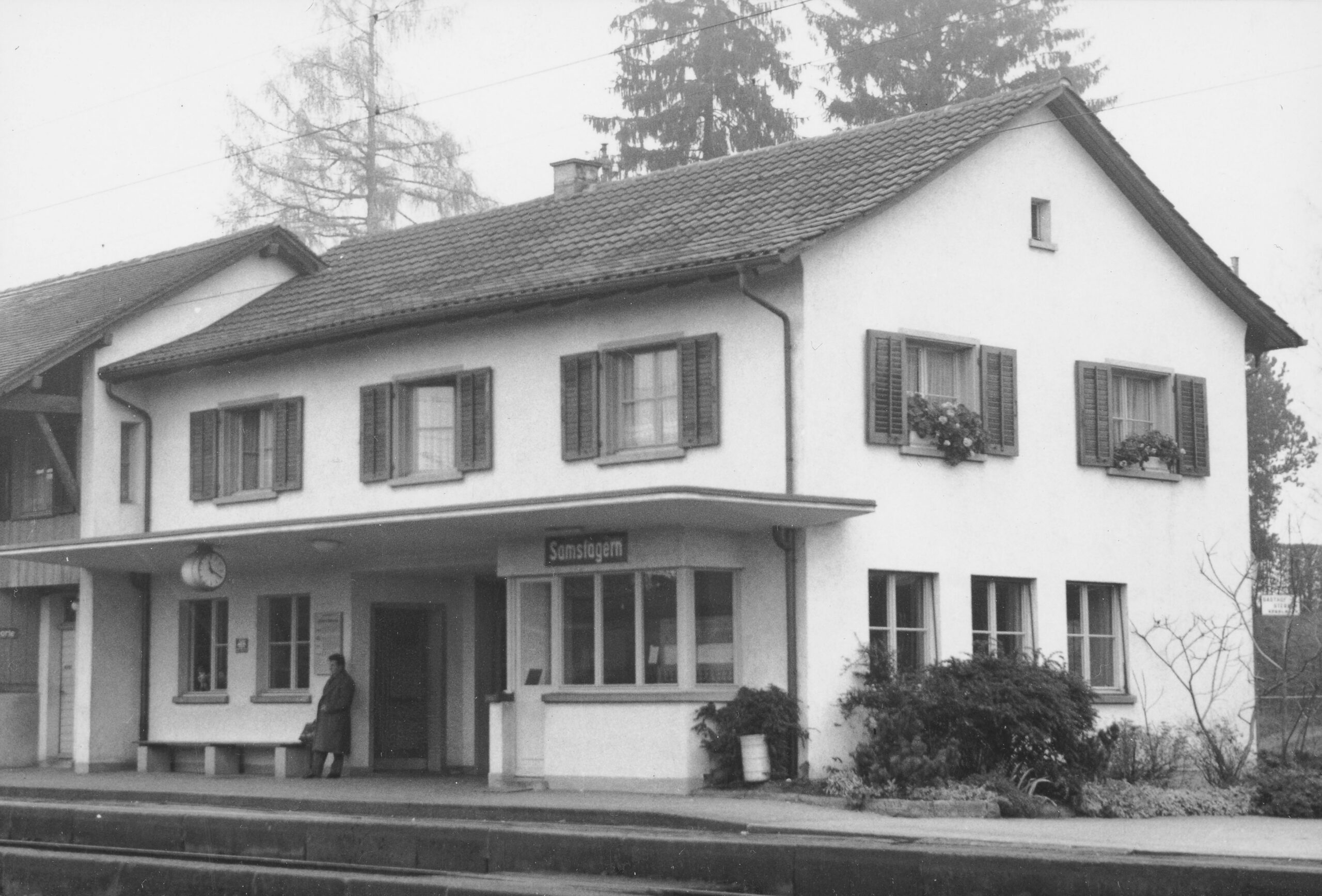 Bahnhof Samstagern, Foto: SBB Historic F_116_00001_414