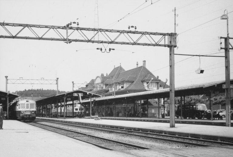 Bahnhof Spiez, Foto: SBB Historic F_116_00001_459