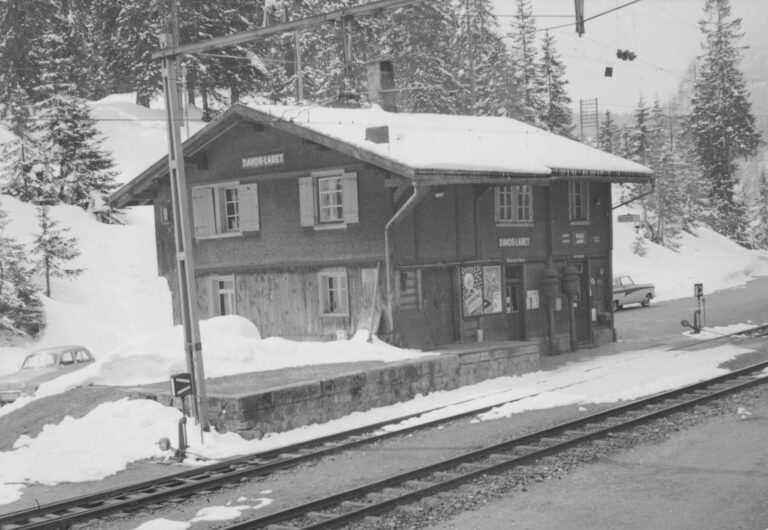 Bahnhof Davos Laret, Foto: SBB Historic F_116_00001_141