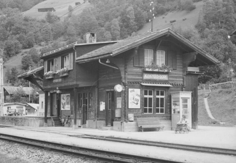 Bahnhof Klosters - Dorf, Foto: SBB Historic F_116_00001_254
