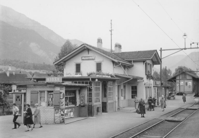 Bahnhof Maienfeld, Foto: SBB Historic F_116_00001_303