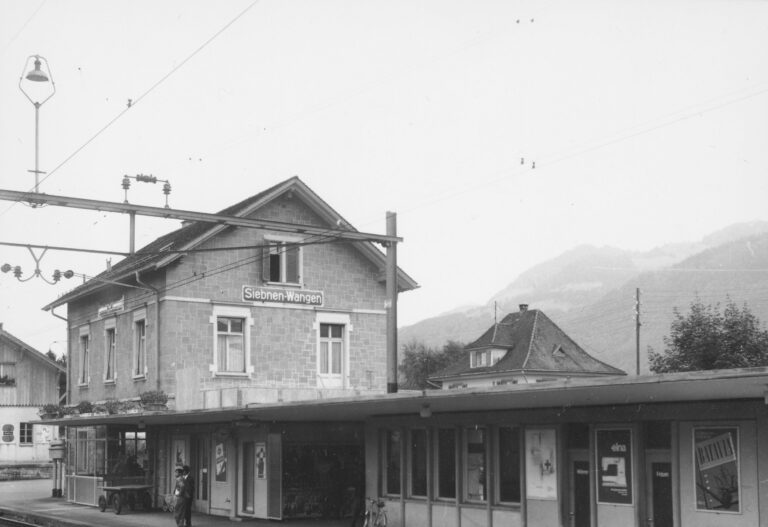 Bahnhof Siebnen-Wangen, Foto: SBB Historic F_116_00001_441