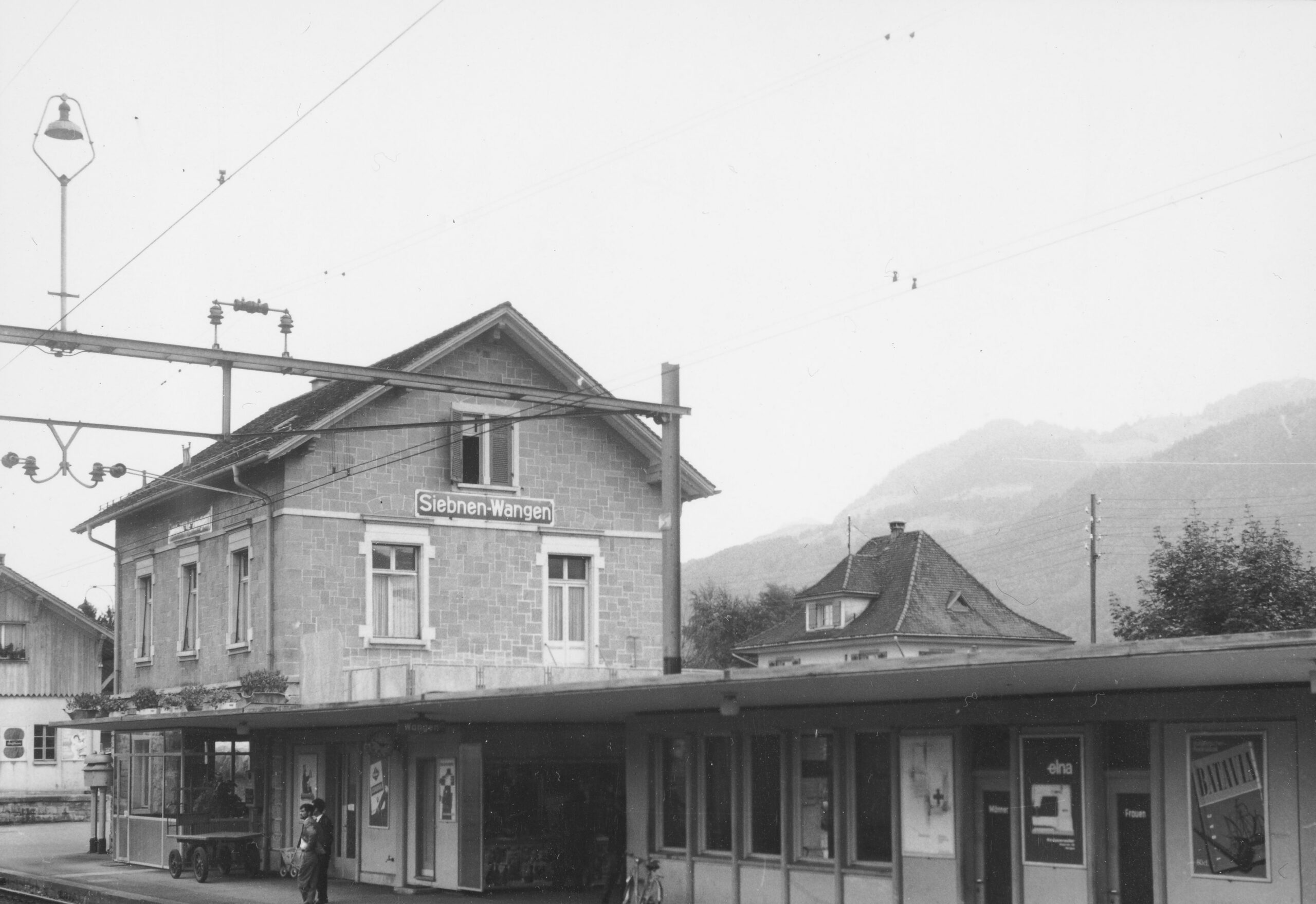 Bahnhof Siebnen-Wangen, Foto: SBB Historic F_116_00001_441
