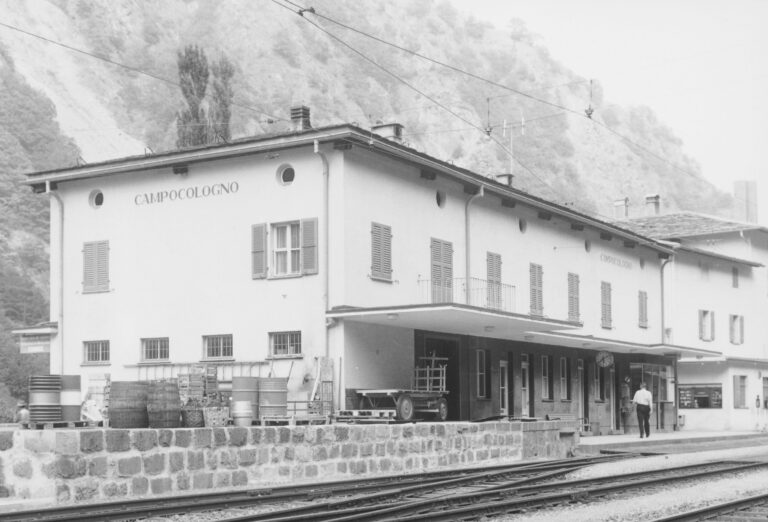 Bahnhof Campocologno, Foto: SBB Historic F_116_00001_104