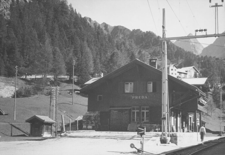 Bahnhof Preda, Foto: SBB Historic F_116_00001_375