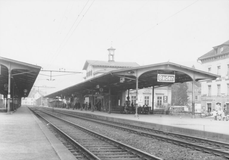 Bahnhof Baden, Foto: SBB Historic F_116_00001_039