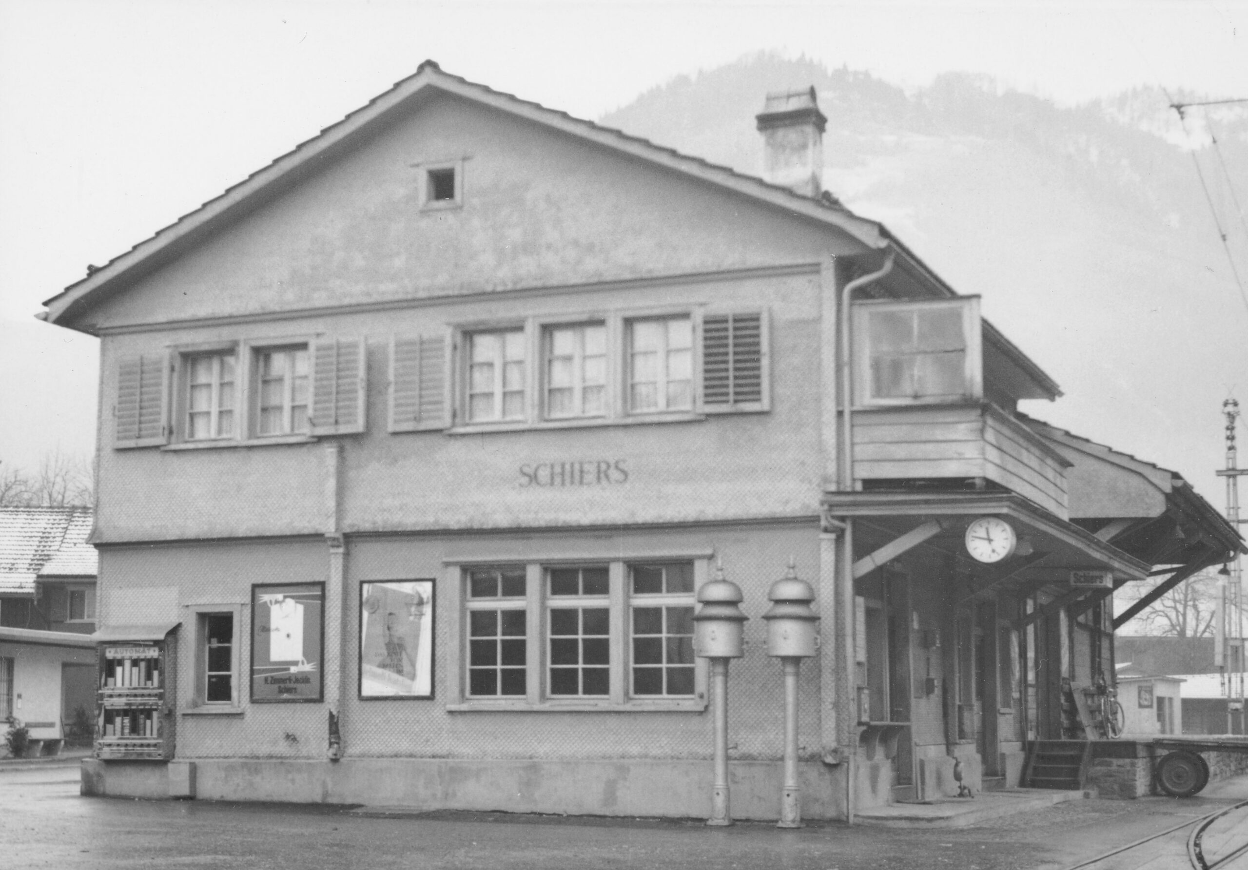 Bahnhof Schiers, Foto: SBB Historic F_116_00001_420