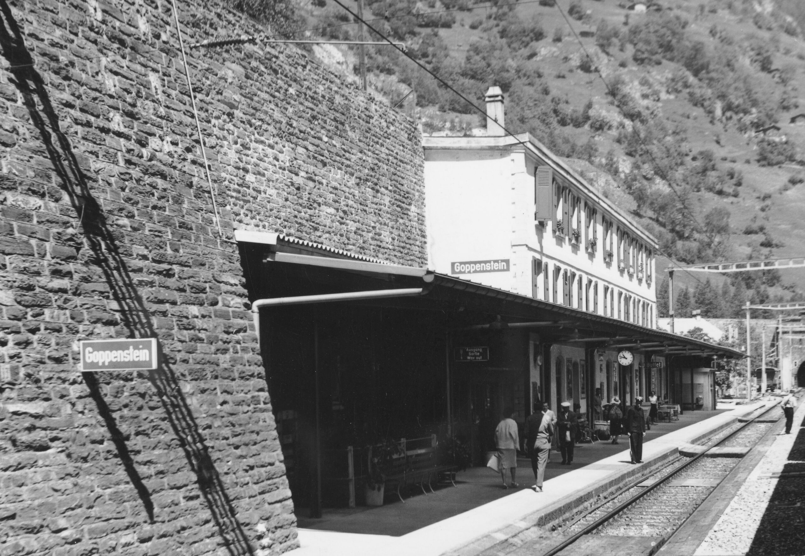 Bahnhof Goppenstein, Foto: SBB Historic F_116_00001_205