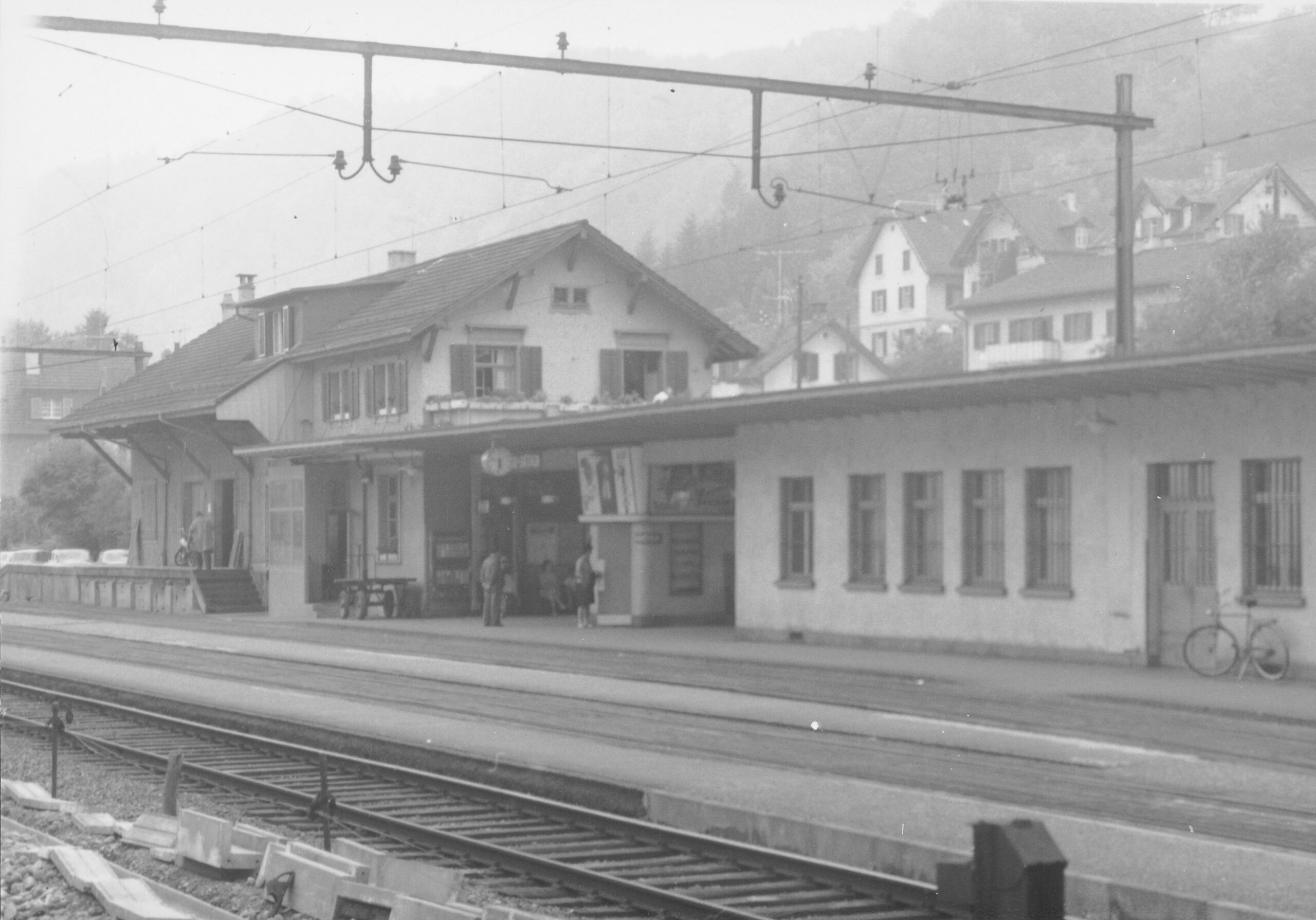 Bahnhof Langnau Gattikon, Foto: SBB Historic F_116_00001_273