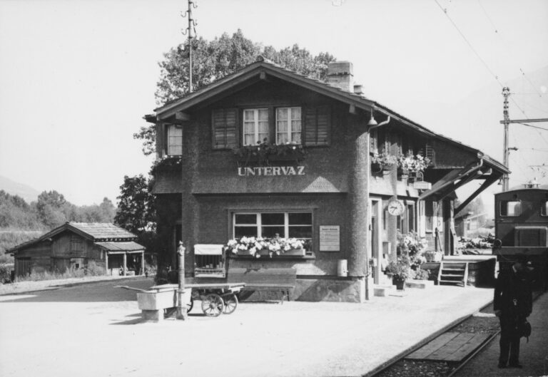 Bahnhof Untervaz, Foto: SBB Historic F_116_00001_511