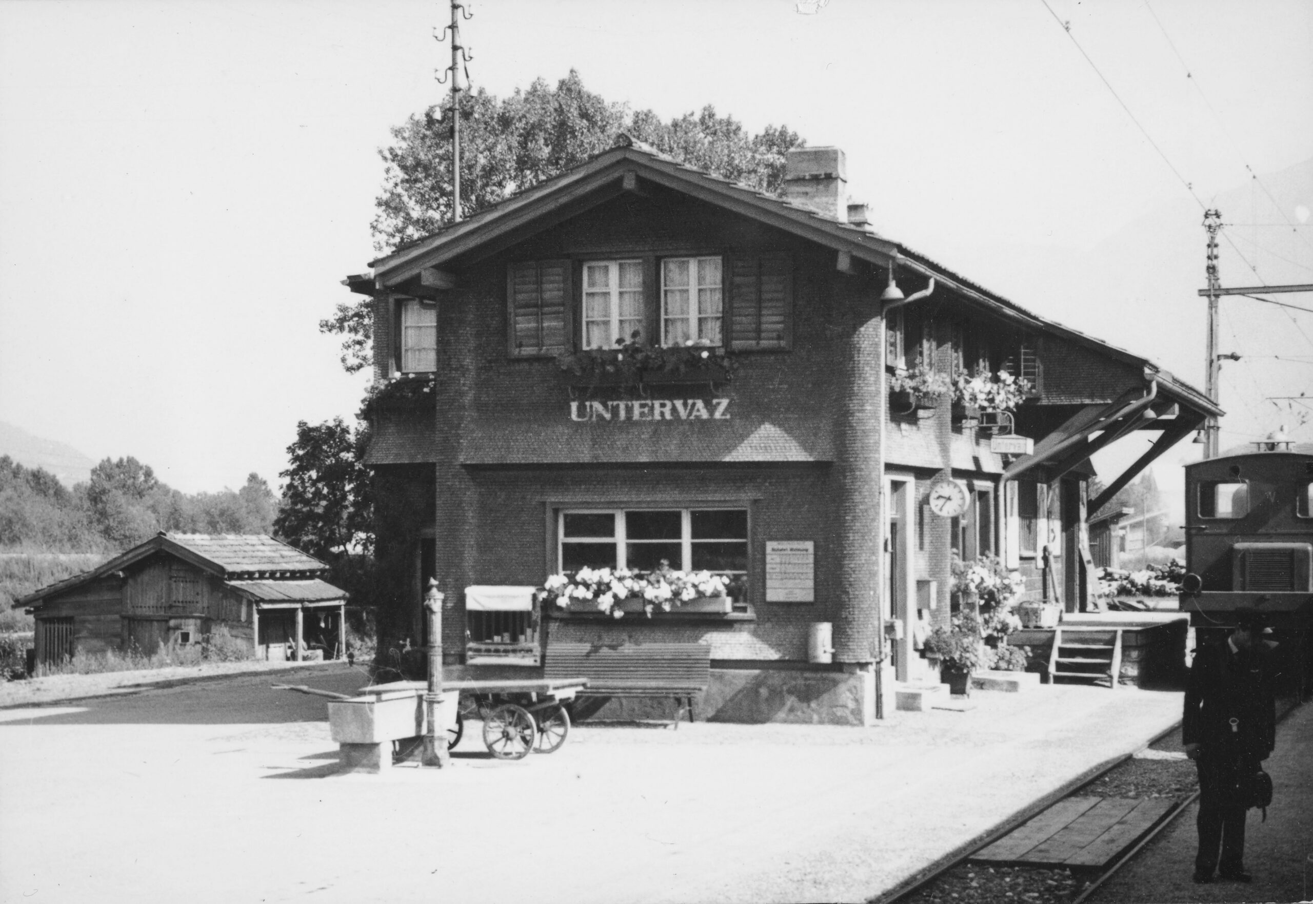 Bahnhof Untervaz, Foto: SBB Historic F_116_00001_511