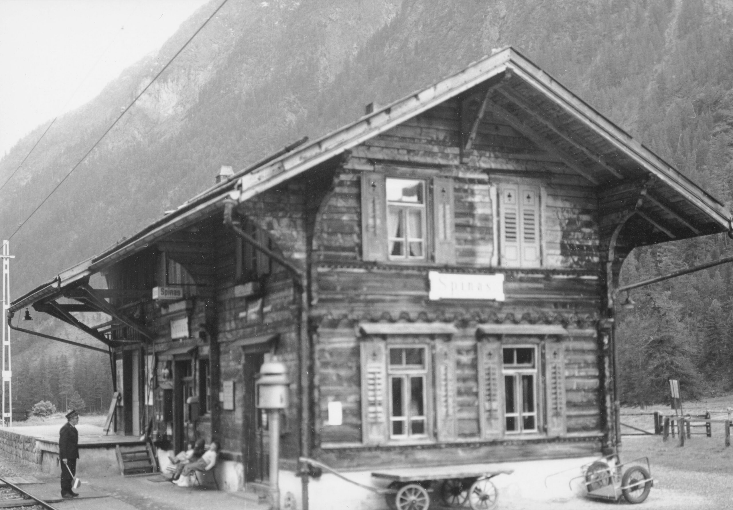 Bahnhof Spinas, Foto: SBB Historic F_116_00001_460