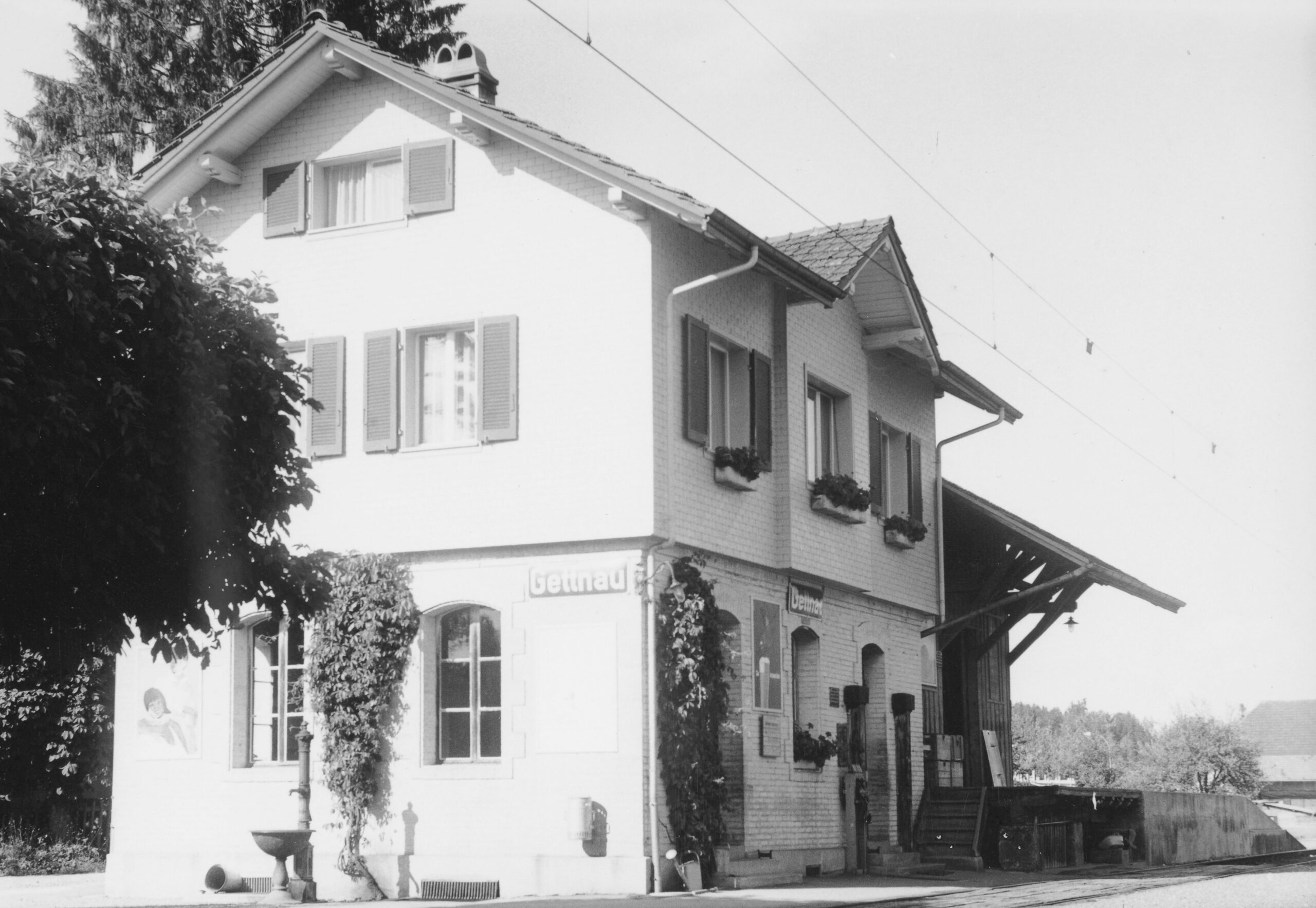 Bahnhof Gettnau, Foto: SBB Historic F_116_00001_196