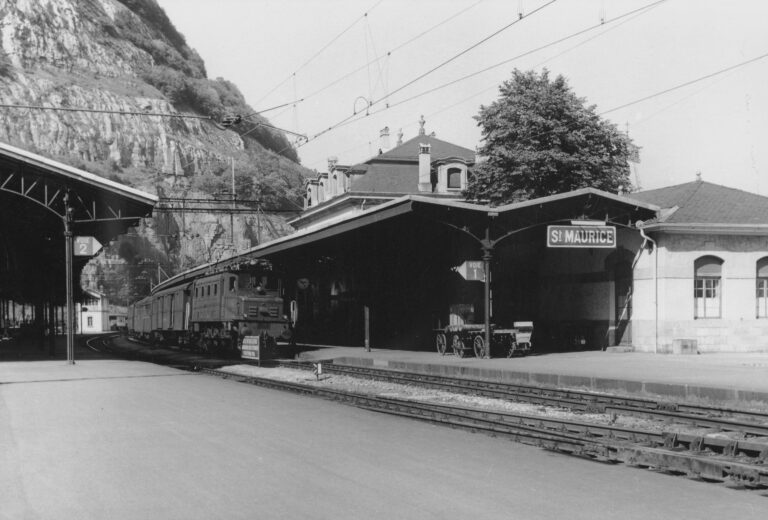 Bahnhof St. Maurice, Foto: SBB Historic F_116_00001_463