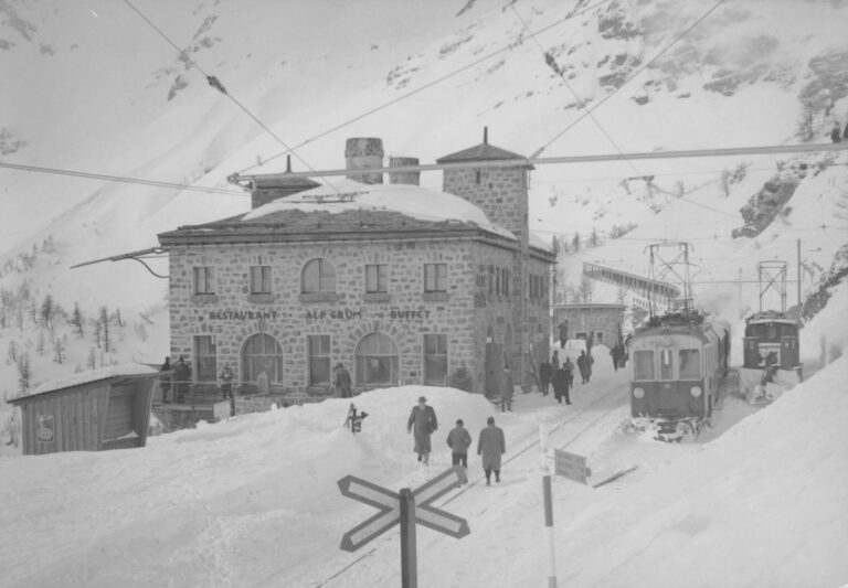 Bahnhof Alp Grüm, Foto: SBB Historic F_116_00001_013