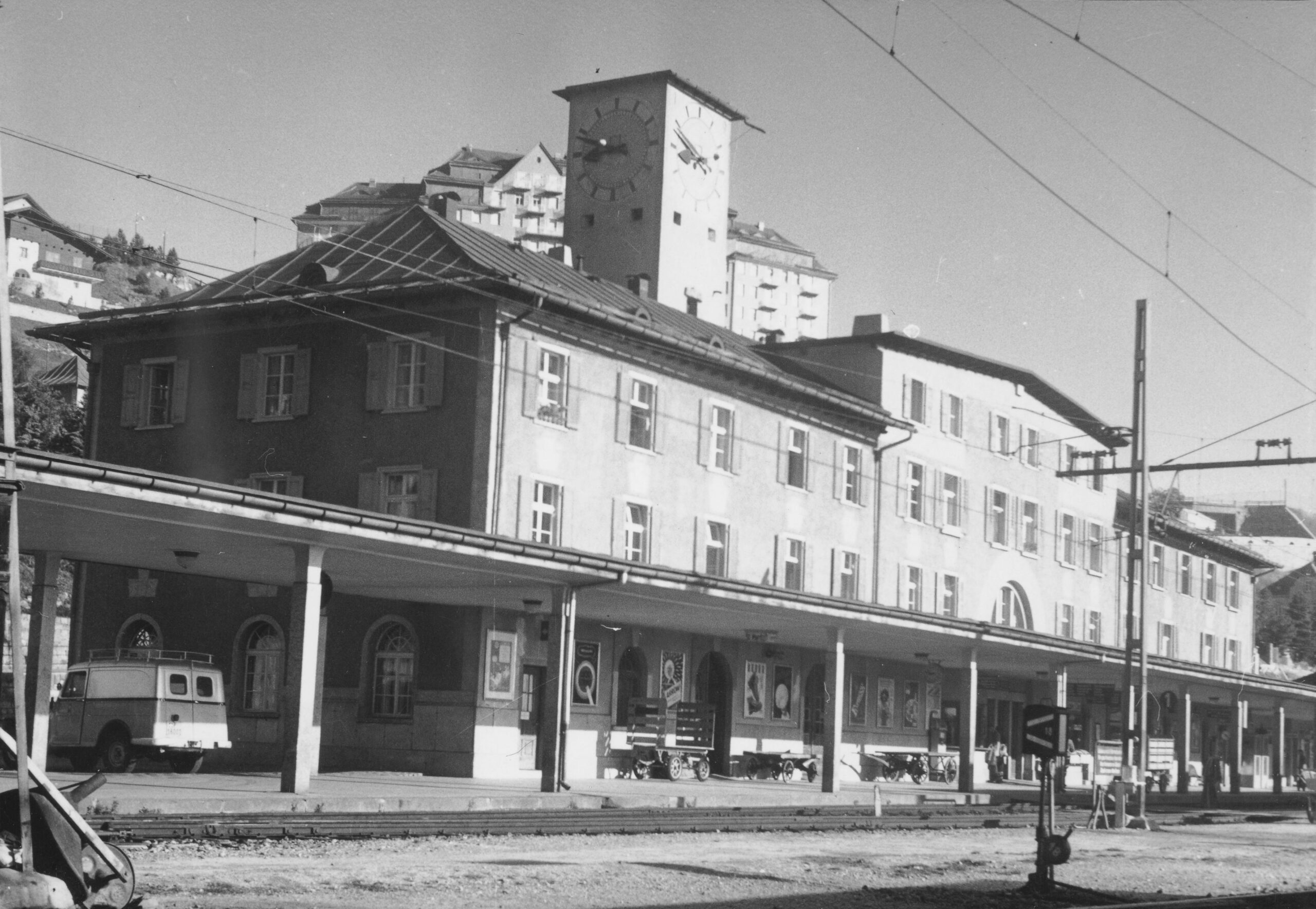 Bahnhof St. Moritz, Foto: SBB Historic F_116_00001_465
