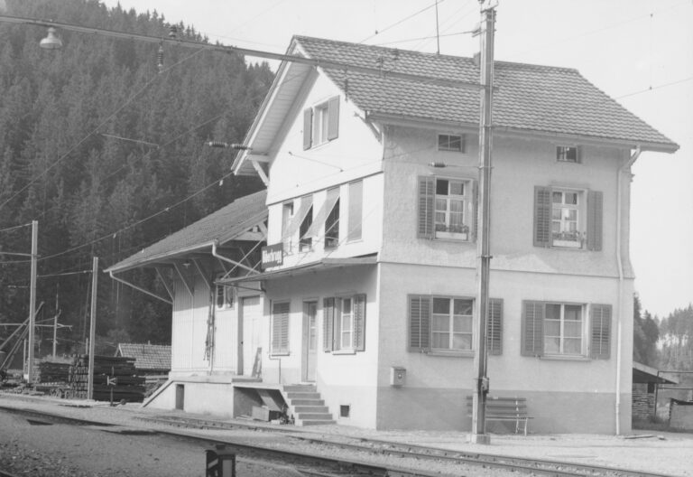 Bahnhof Biberbrugg, Foto: SBB Historic F_116_00001_065