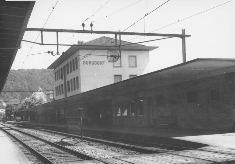 Bahnhof Burgdorf, Foto: SBB Historic F_116_00001_098