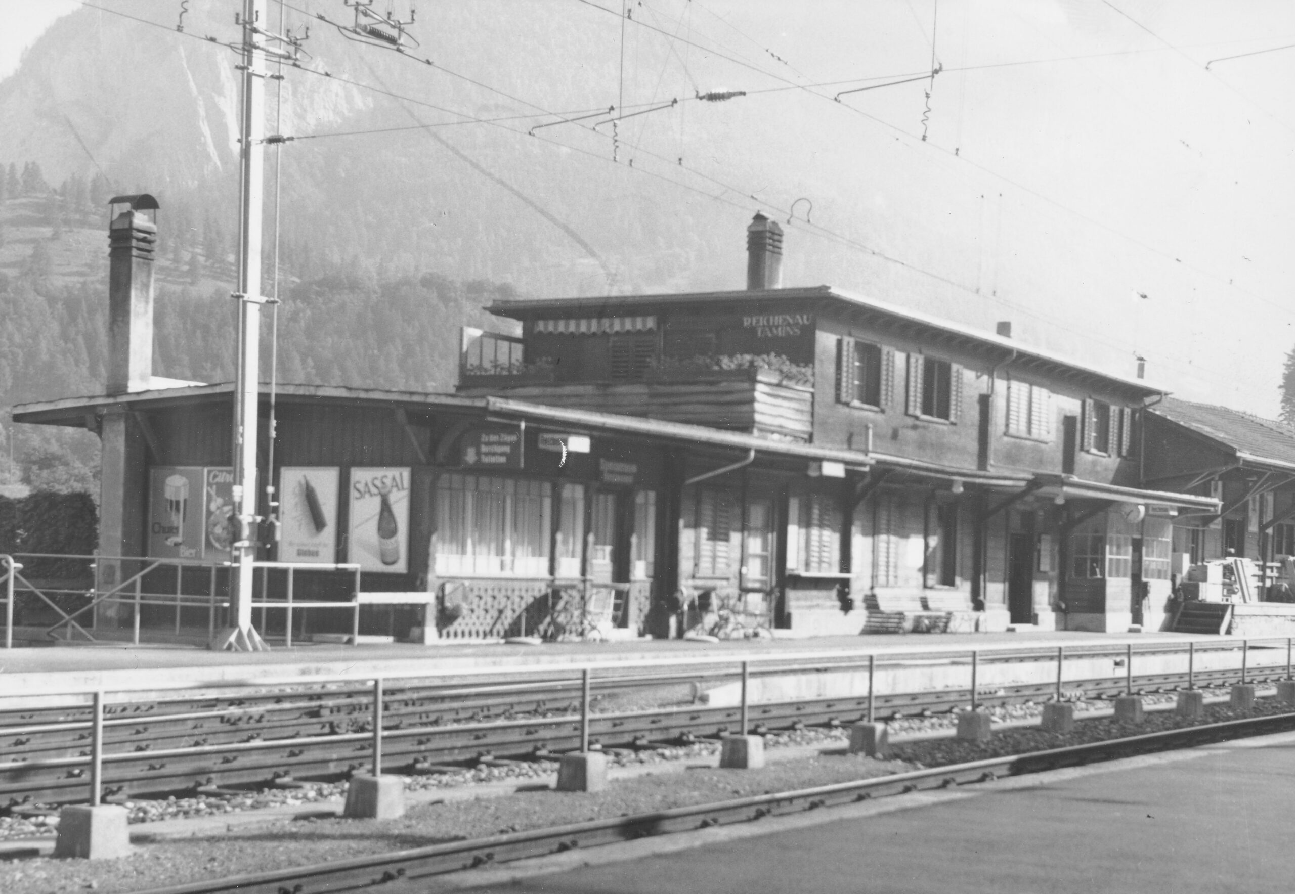 Bahnhof Reichenau - Tamins, Foto: SBB Historic F_116_00001_383