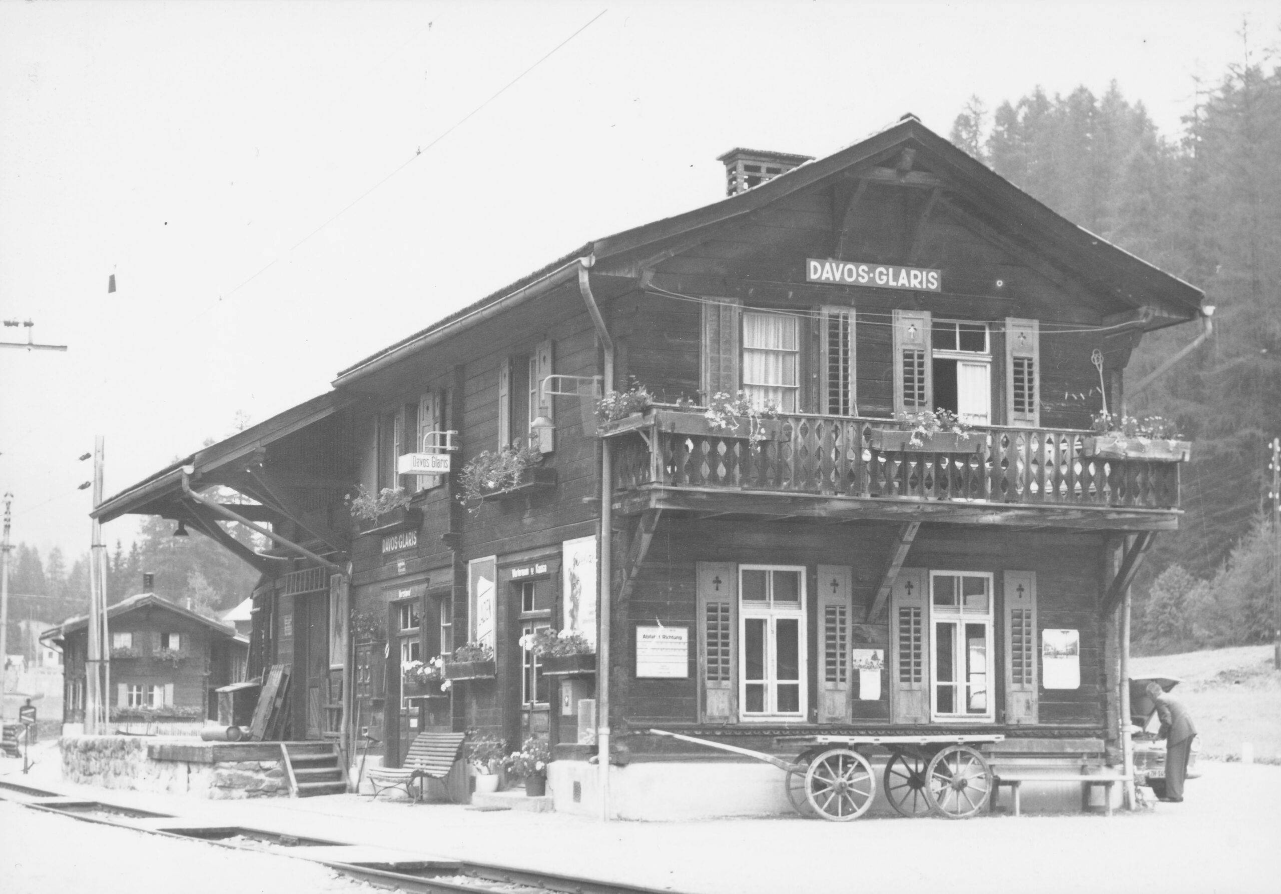 Bahnhof Davos Glaris, Foto: SBB Historic F_116_00001_140