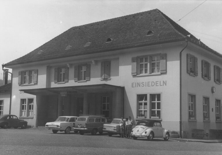 Bahnhof Einsiedeln, Foto: SBB Historic F_116_00001_158