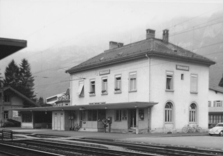 Bahnhof Walenstadt, Foto: SBB Historic F_116_00001_526