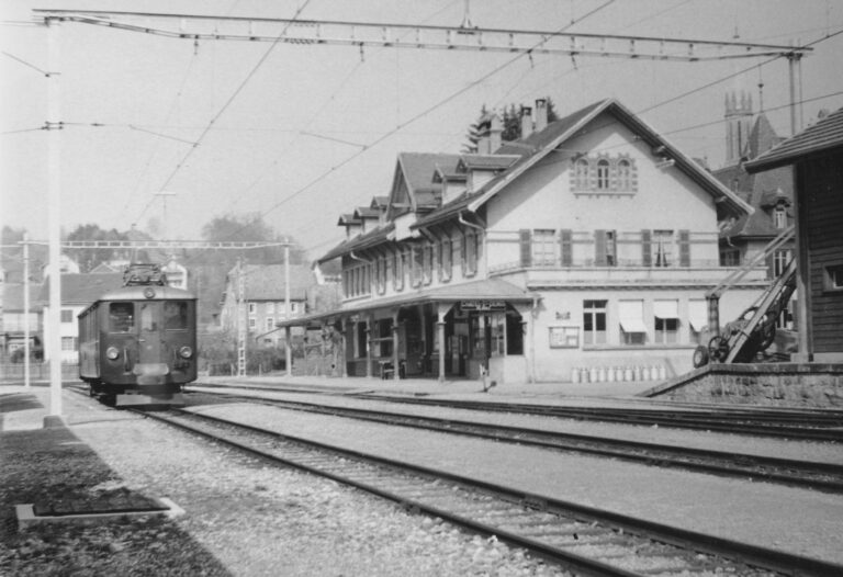 Bahnhof Châtel-St-Denis, Foto: SBB Historic F_116_00001_120