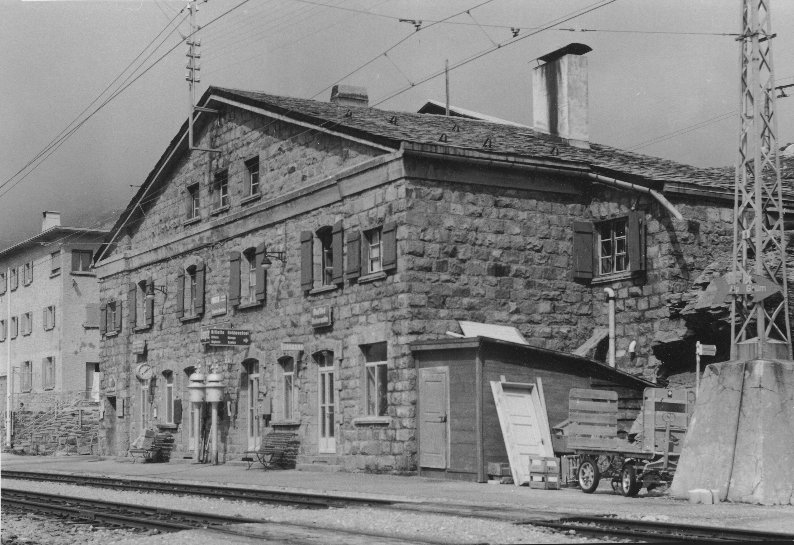 Bahnhof Ospizio - Bernina, Foto: SBB Historic F_116_00001_363