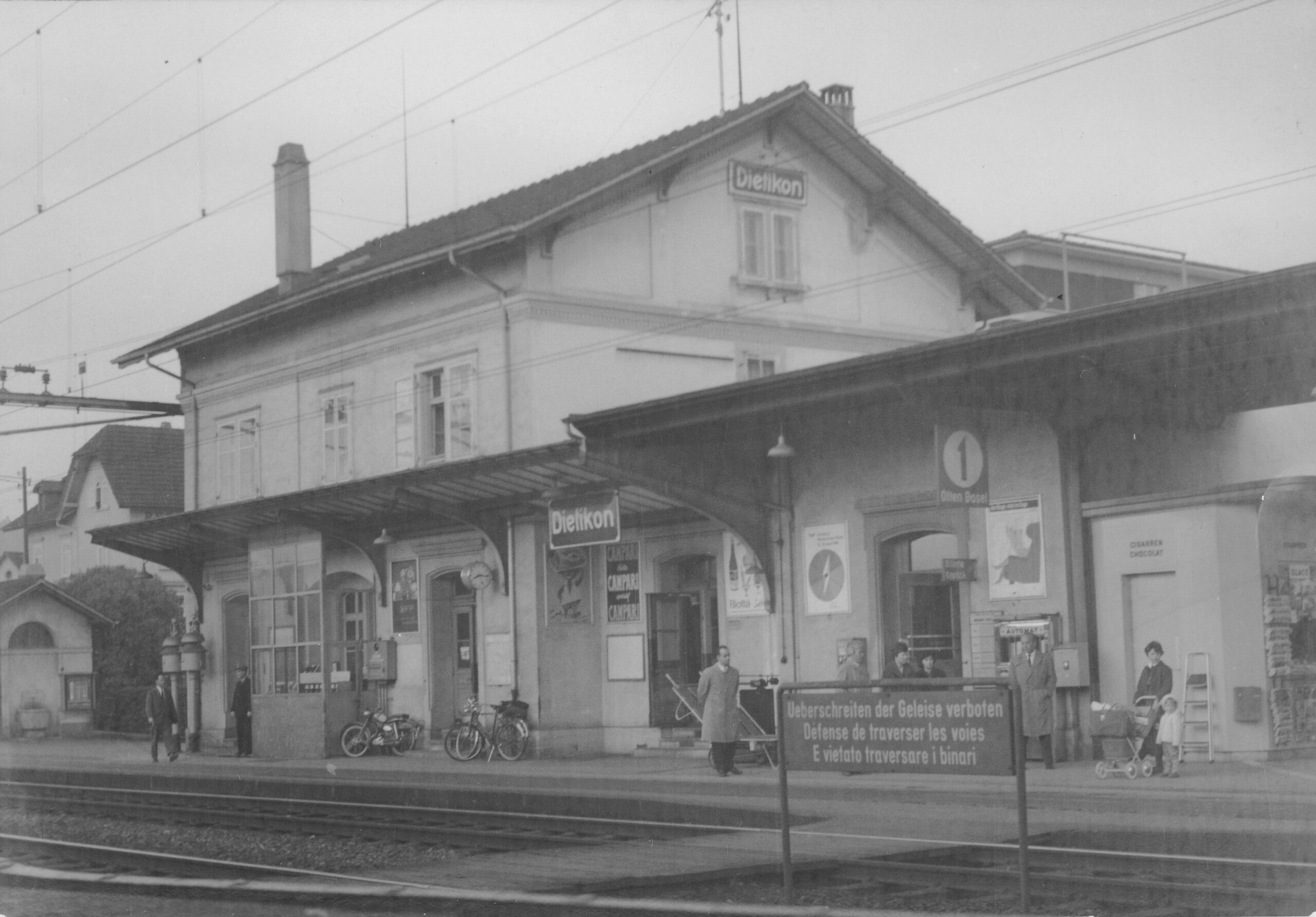 Bahnhof Dietikon, Foto: SBB Historic F_116_00001_149