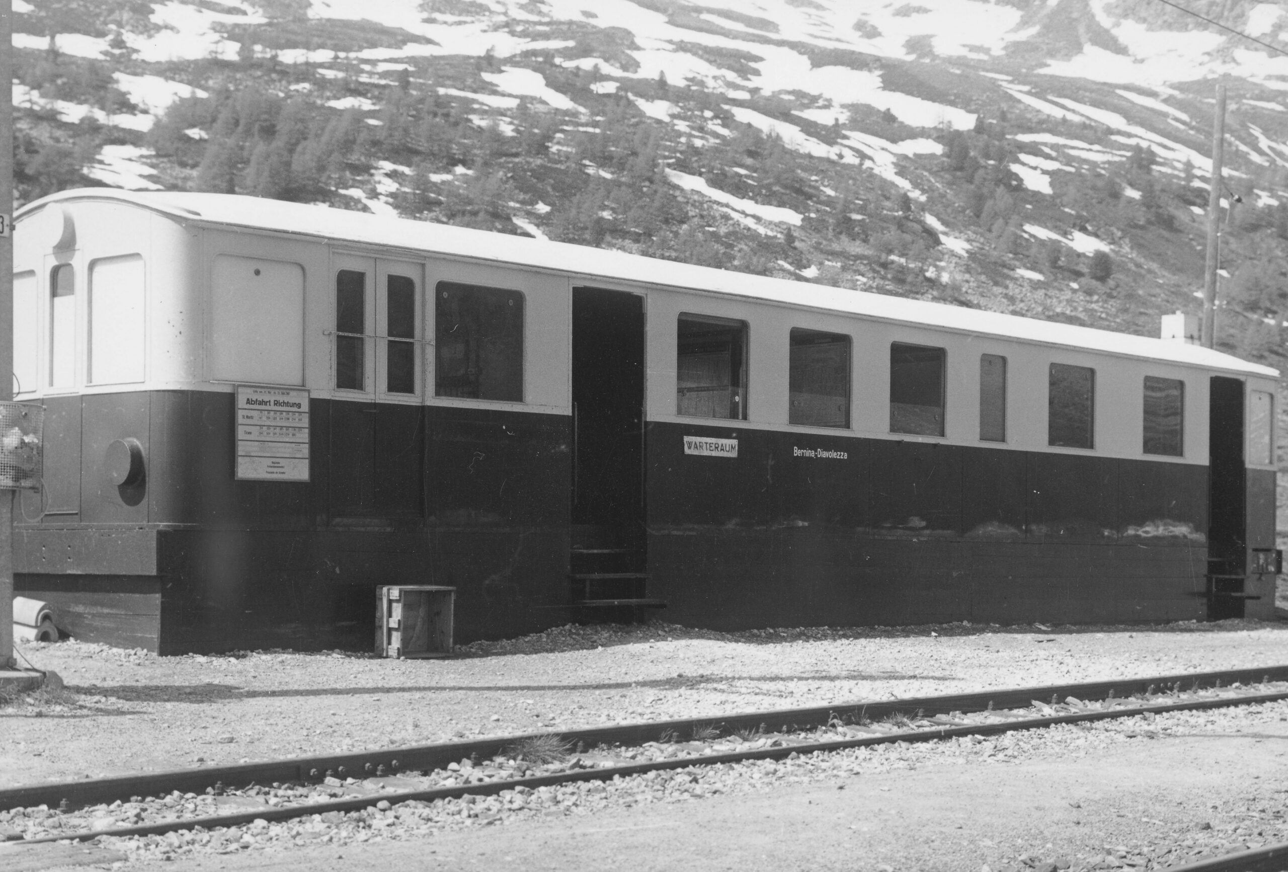 Bahnhof Bernina Diavolezza, Foto: SBB Historic F_116_00001_059