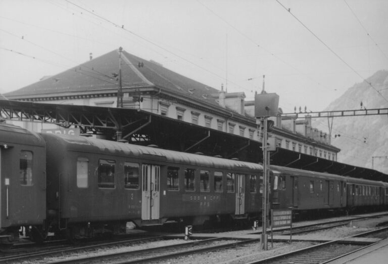 Bahnhof Brig, Foto: SBB Historic F_116_00001_087
