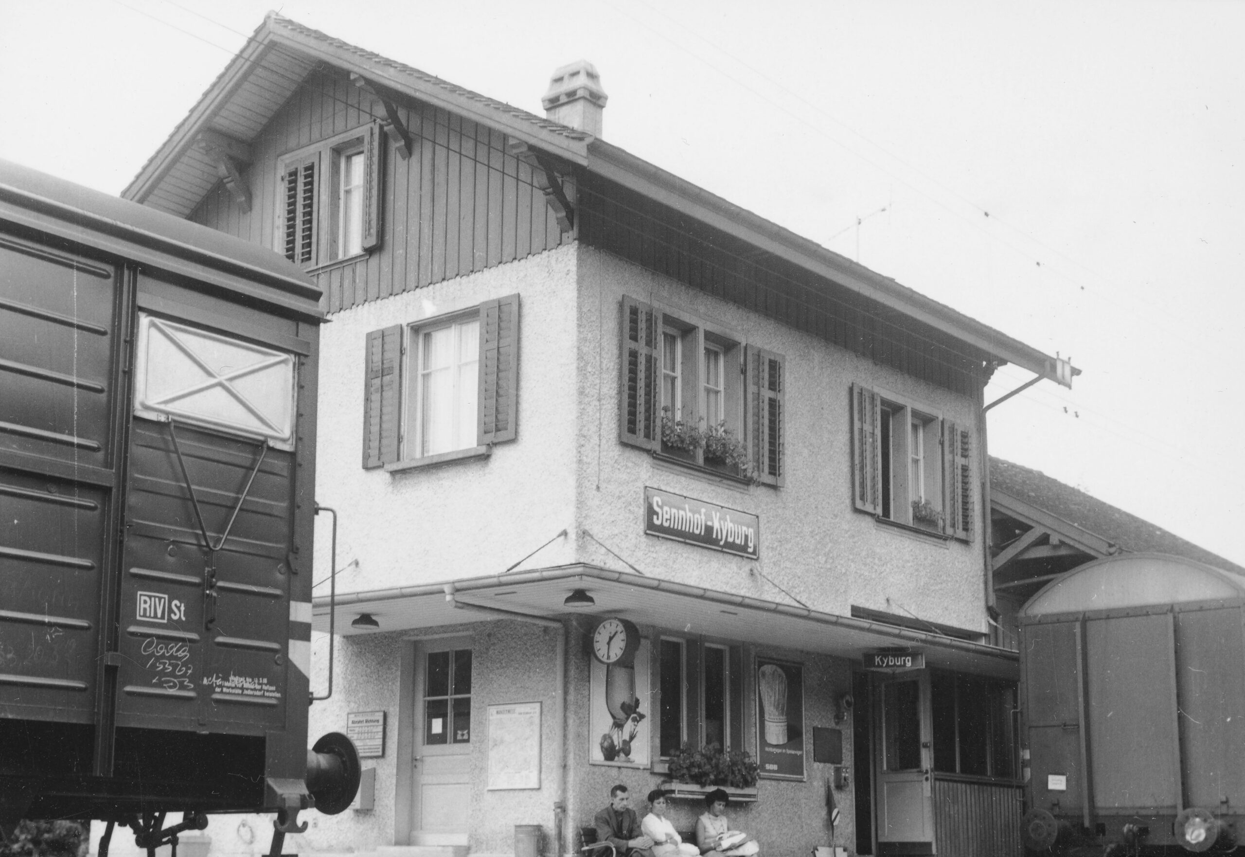 Bahnhof Sennhof-Kyburg, Foto: SBB Historic F_116_00001_438
