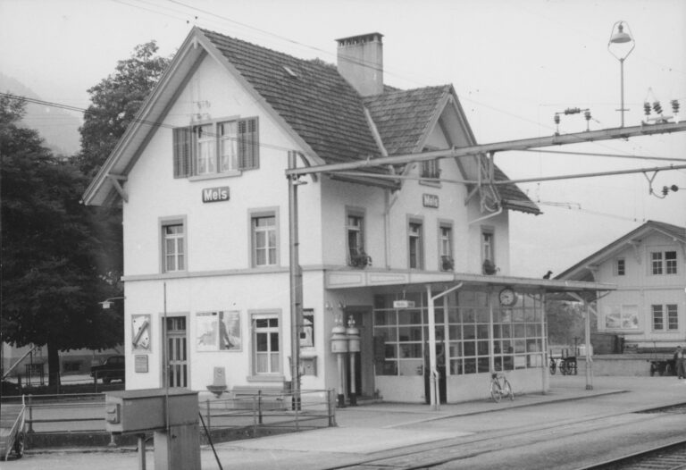 Bahnhof Mels, Foto: SBB Historic F_116_00001_314