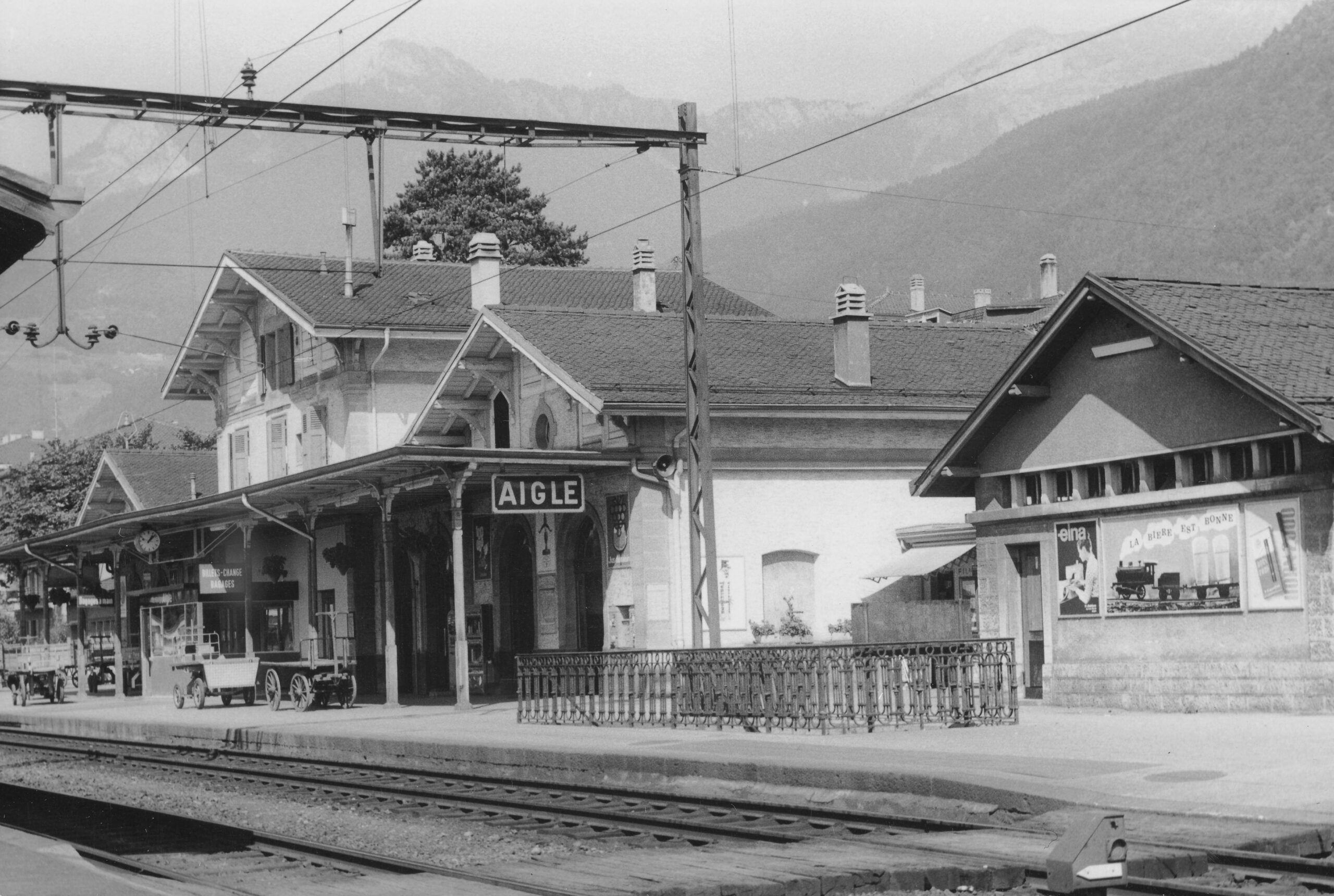 Bahnhof Aigle, Foto: SBB Historic F_116_00001_009
