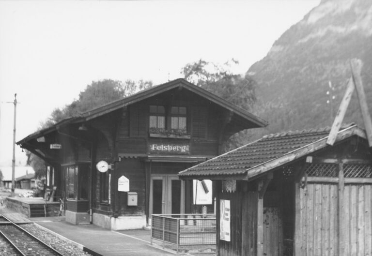 Bahnhof Felsberg, Foto: SBB Historic F_116_00001_173