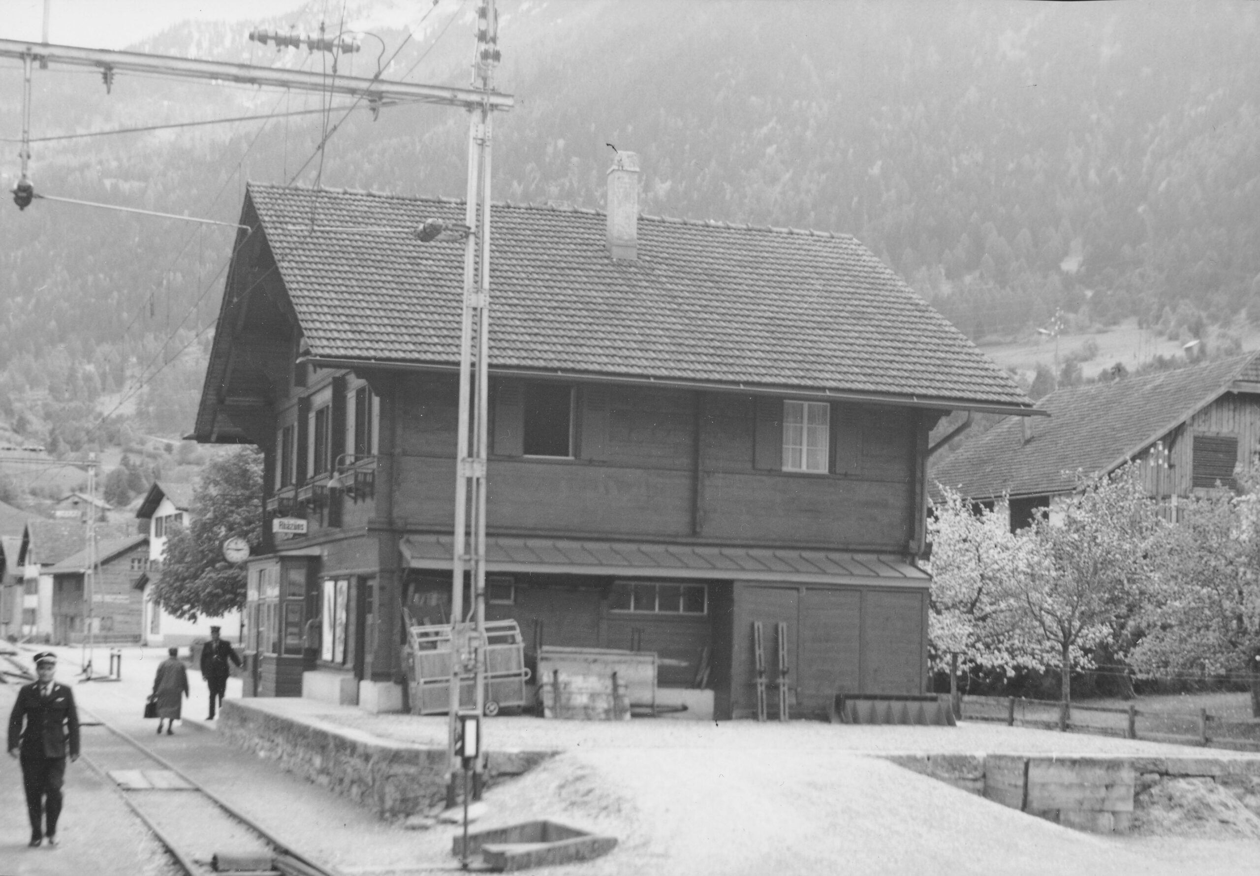 Bahnhof Rhäzüns, Foto: SBB Historic F_116_00001_386