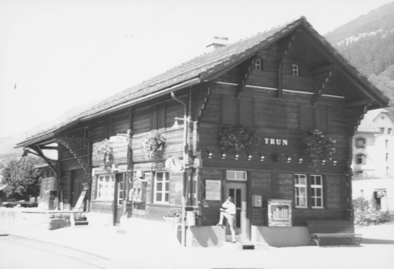 Bahnhof Trun, Foto: SBB Historic F_116_00001_506