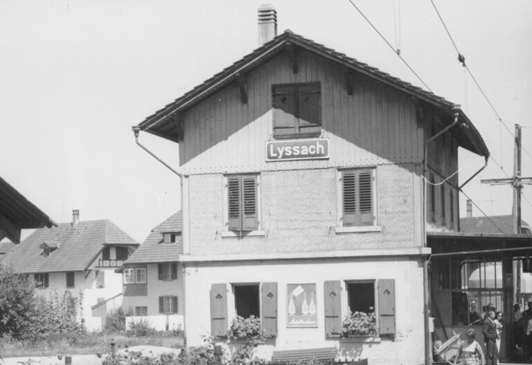 Bahnhof Lyssach, Foto: SBB Historic F_116_00001_300