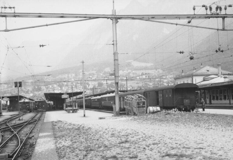 Bahnhof Chur, Foto: SBB Historic F_116_00001_125