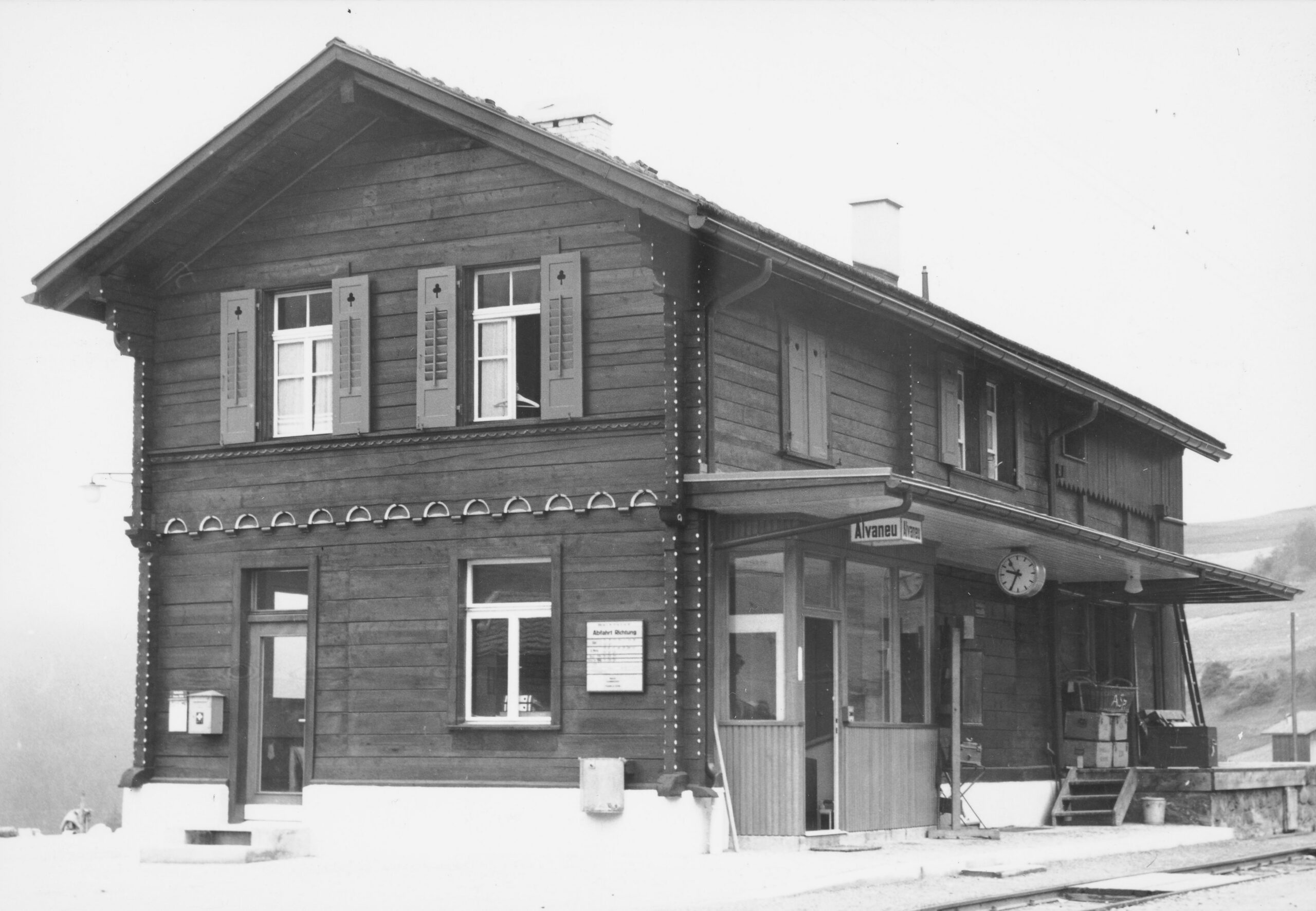 Bahnhof Alvaneu, Foto: SBB Historic F_116_00001_021
