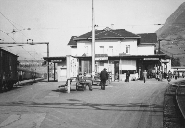 Bahnhof Sargans, Foto: SBB Historic F_116_00001_416