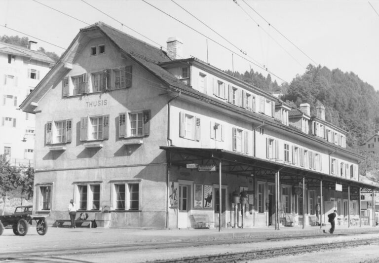 Bahnhof Thusis, Foto: SBB Historic F_116_00001_498