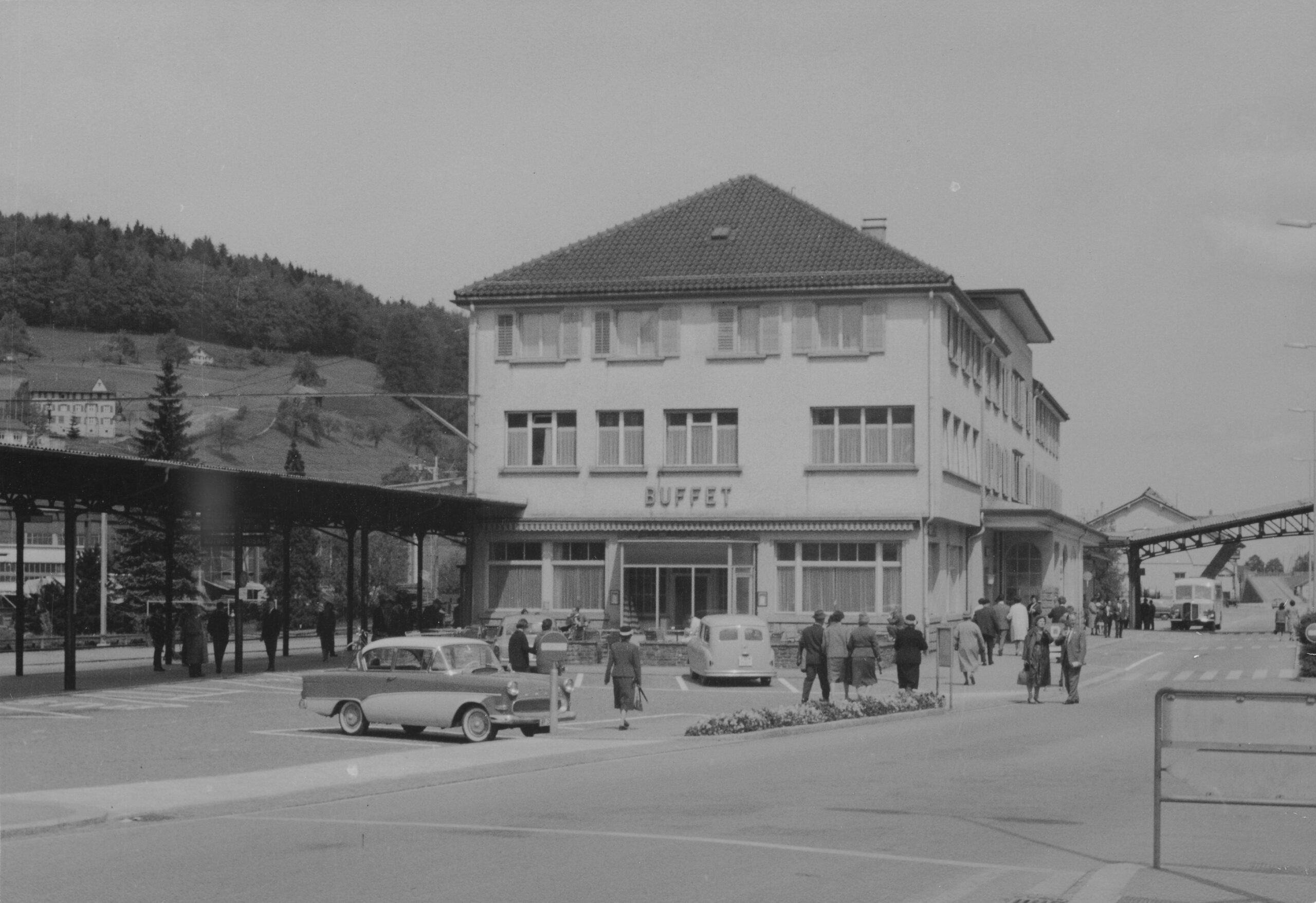 Bahnhof Herisau, Foto: SBB Historic F_116_00001_226
