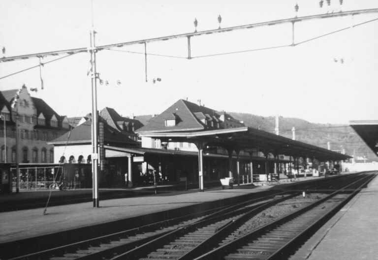 Bahnhof Brugg AG, Foto: SBB Historic F_116_00001_089