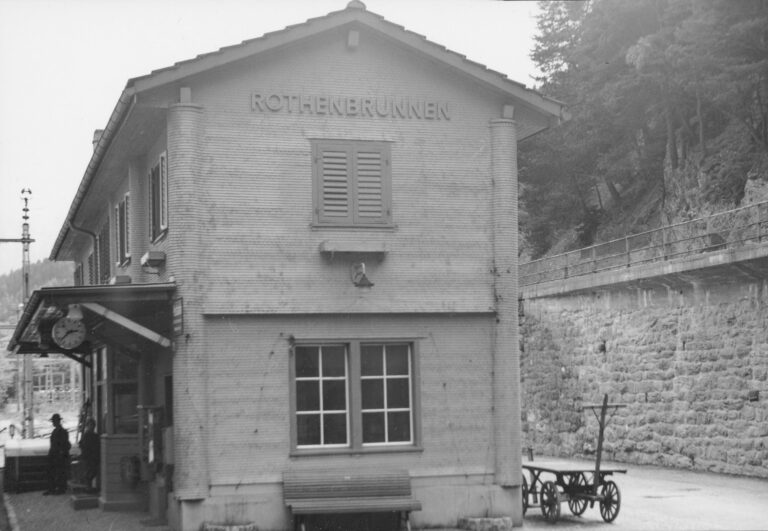 Bahnhof Rothenbrunnen, Foto: SBB Historic F_116_00001_396