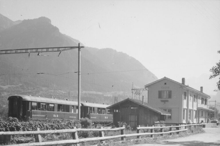 Bahnhof Cazis, Foto: SBB Historic F_116_00001_112