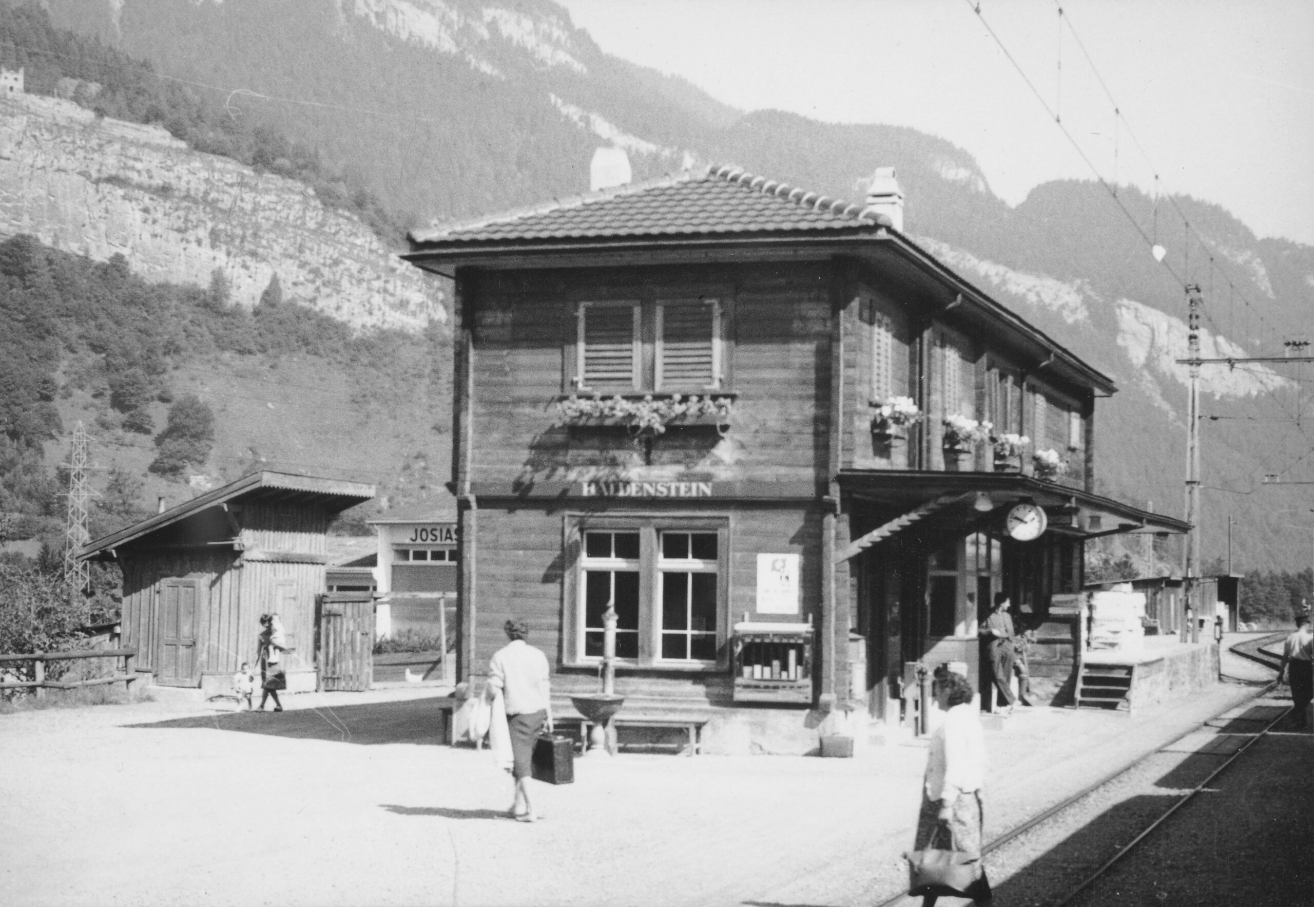 Bahnhof Haldenstein, Foto: SBB Historic F_116_00001_219